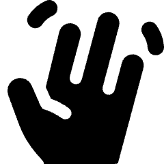 Waving Hand Icon from Micro Solid Set