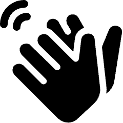 Clap Icon from Ultimate Bold Set