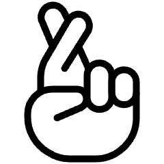 Finger Crossed 1 Icon from Ultimate Light Set