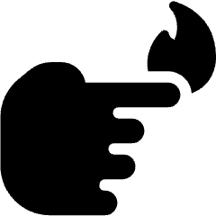 Finger Gun Fire Icon from Ultimate Bold Set