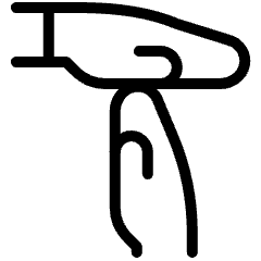 Hands Timeout Icon from Ultimate Light Set