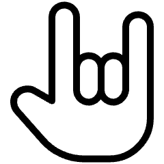 Love You Sign Icon from Ultimate Light Set