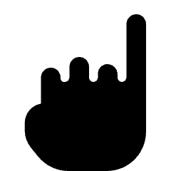 Pinkie Finger Icon from Ultimate Bold Set