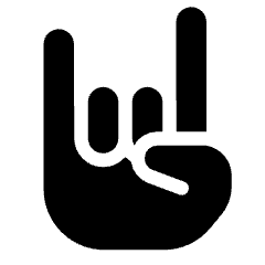 Rock Hand Icon from Ultimate Bold Set