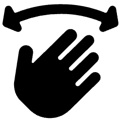 Sign Language Hello Icon from Ultimate Bold Set
