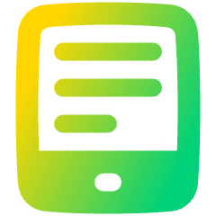 Hand Held Icon from Plump Gradient Set