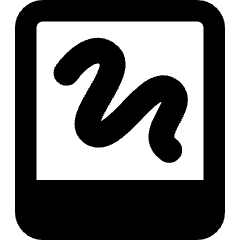 Hand Held Tablet Drawing Icon from Core Remix Set