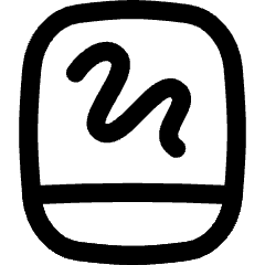 Hand Held Tablet Drawing Icon from Flex Line Set