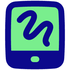 Hand Held Tablet Drawing Icon from Plump Pop Set