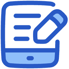 Hand Held Tablet Writing Icon from Plump Duo Set