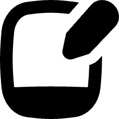 Hand Held Tablet Writing Icon from Flex Solid Set