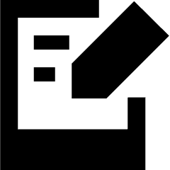 Hand Held Tablet Writing Icon from Sharp Solid Set