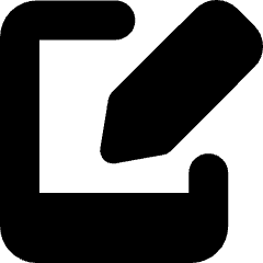 Hand Held Tablet Writing Icon from Micro Solid Set