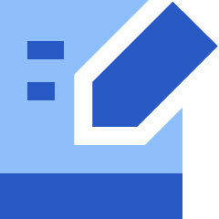 Hand Held Tablet Writing Icon from Sharp Flat Set