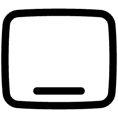 Ipad Tablet Screen Icon from Plump Line Set