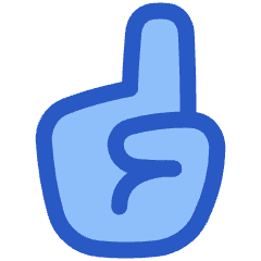 Number One Hand Icon from Plump Duo Set