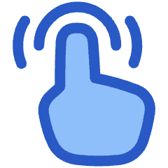 One Finger Double Tap Icon from Plump Duo Set
