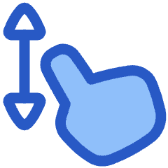 One Finger Drag Vertical Icon from Plump Duo Set