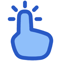 One Finger Long Tap Icon from Plump Duo Set