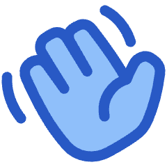 Waving Hand Icon from Plump Duo Set