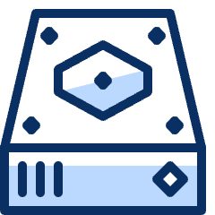 Harddisk 3 Icon from Cyber Duotone Set