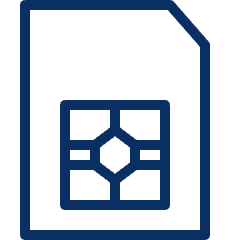 Sim Card 3 Icon from Cyber Line Set