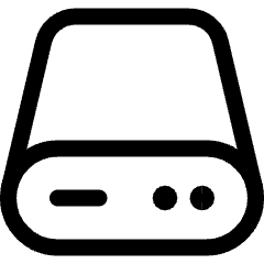 Hard Drive Icon from Ultimate Regular Set