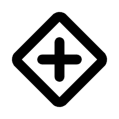 Add Diamond Icon from Rounded Line - Streamline Material Set