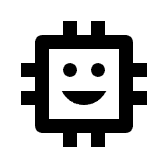 Ai Chip Icon from Outlined Line - Streamline Material Set
