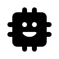 Ai Chip Fill Icon from Rounded Fill - Streamline Material Set