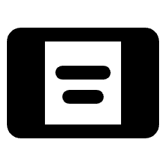 Aod Tablet Fill Icon from Rounded Fill - Streamline Material Set