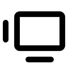 Ar Screen Icon from Rounded Line - Streamline Material Set