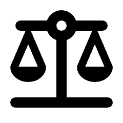 Balance Fill Icon from Rounded Fill - Streamline Material Set