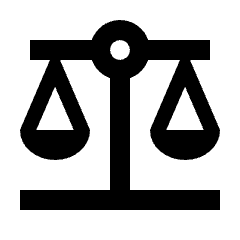 Balance Fill Icon from Sharp Fill - Streamline Material Set