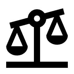 Balance Left Icon from Sharp Line - Streamline Material Set