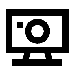 Camera Video Icon from Sharp Line - Streamline Material Set