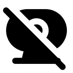 Camera Video Off Fill Icon from Rounded Fill - Streamline Material Set