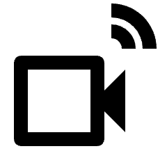 Camera Wireless Icon from Outlined Line - Streamline Material Set