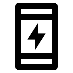 Charging Station Icon from Outlined Line - Material Pro Set