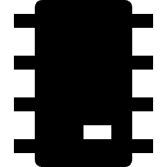 Computer Chip 1 Icon from Nova Solid Set