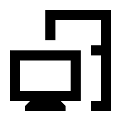 Computer Desktop Icon from Sharp Line - Streamline Material Set