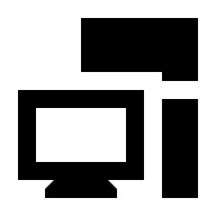 Computer Desktop Fill Icon from Sharp Fill - Streamline Material Set