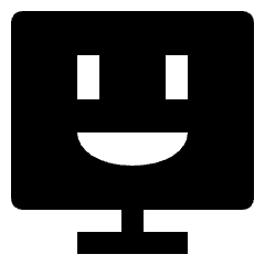Computer Smiley Icon from Nova Solid Set