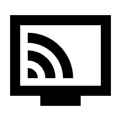 Connected Tv Icon from Sharp Line - Streamline Material Set