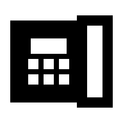 Deskphone Fill Icon from Sharp Fill - Streamline Material Set