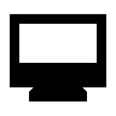 Desktop Mac Icon from Sharp Line - Streamline Material Set