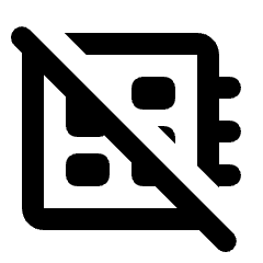 Developer Board Off Icon from Rounded Line - Streamline Material Set