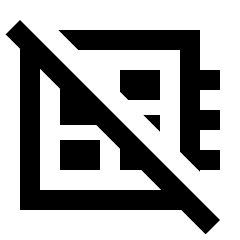 Developer Board Off Icon from Sharp Line - Streamline Material Set