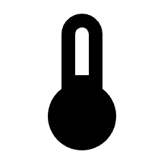 Device Thermostat Icon from Rounded Line - Streamline Material Set