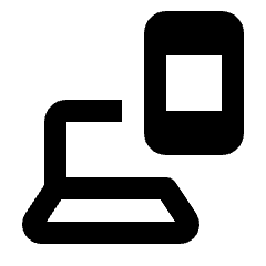 Devices Icon from Rounded Line - Streamline Material Set